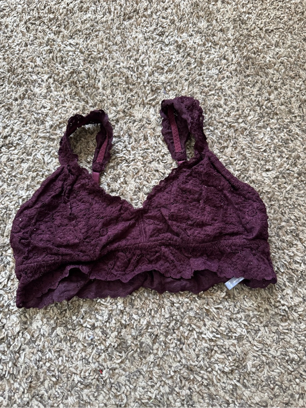 aerie Lace Bralette in Plum
